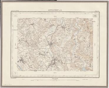 Topographischer Atlas der Schweiz (Siegfried-Karte): Den Kanton Zürich betreffende Blätter: Blatt 174: Affoltern am Albis