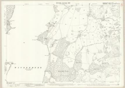 Westmorland XXXVII.3 (includes: Bowness On Windermere; Cartmel Fell; Claife; Crook; Satterthwaite; Windermere) - 25 Inch Map