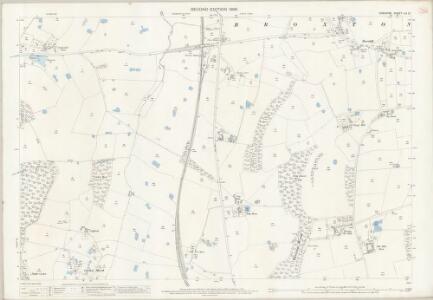 Cheshire LIV.10 (includes: Broxton; Carden; Clutton) - 25 Inch Map