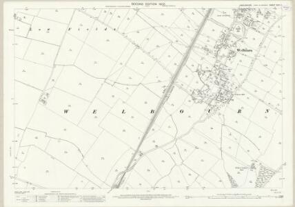 Lincolnshire XCVI.2 (includes: Leadenham; Welbourn) - 25 Inch Map