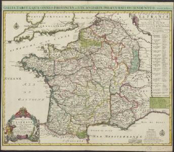 La carte nouvelle de la France, ses conquetes, ses acquisitions, et ses bornes, par la paix de Ris-wick