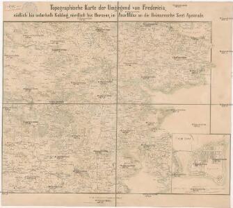 Topographische Karte der Umgegend von Fredericia