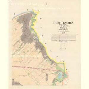 Dorfteschen (Tessina) - m0429-1-003 - Kaiserpflichtexemplar der Landkarten des stabilen Katasters