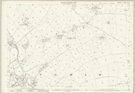 Suffolk XLIX.9 (includes: Badingham; Framlingham) - 25 Inch Map
