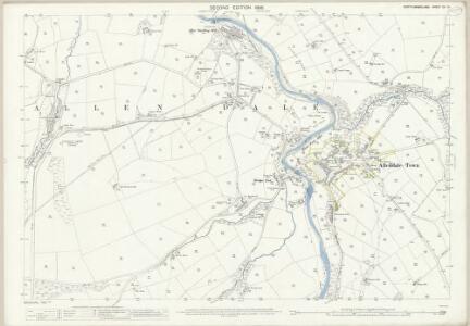 Northumberland (Old Series) CII.10 (includes: Allendale) - 25 Inch Map