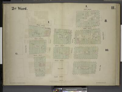 [2nd Ward. Plate H: Map bounded by Pearl Street,      Beekman Street, Cliff Street, Ferry Street, Peck Slip, South Street, Burling     Street; Including Water Street, Front Street, Fulton Street]