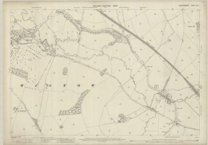 Leicestershire XLV.1 (includes: Burton Overy; Glen Magna; Kibworth Harcourt; Wistow) - 25 Inch Map