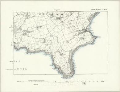 Cornwall LXVI.NW - OS Six-Inch Map