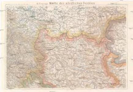 G. Freytags Karte des nördlichen Serbien