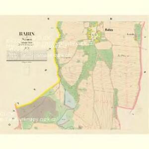 Babin - c0049-1-002 - Kaiserpflichtexemplar der Landkarten des stabilen Katasters