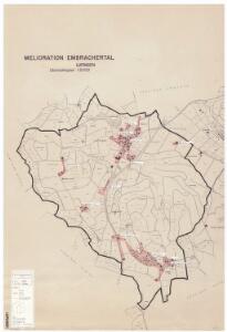 Lufingen: Definition der Siedlungen für die eidgenössische Volkszählung am 01.12.1970; Siedlungskarte
