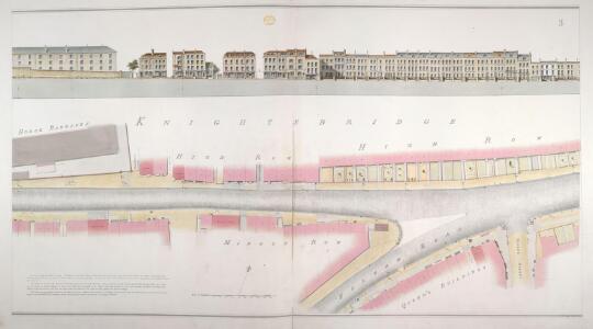 Plan of the road executed for the Kensington Turnpike Trustees by Joseph Salway in 1811, extending from Hyde Park Corner to Counter's Bridge