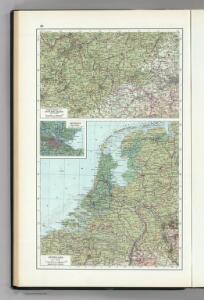 69.  North France, South West Belgium, Netherlands.  The World Atlas.