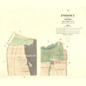 Podoly - m2333-1-002 - Kaiserpflichtexemplar der Landkarten des stabilen Katasters