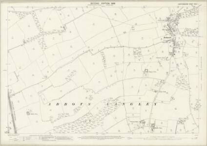 Hertfordshire XXXIX.1 (includes: Abbots Langley; St Stephen) - 25 Inch Map