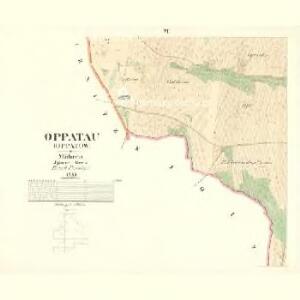 Oppatau (Oppatow) - m2149-1-006 - Kaiserpflichtexemplar der Landkarten des stabilen Katasters