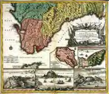 Accurata designatio celebris freti prope Andalusiæ castellum Gibraltar. inter in Europam et Africam