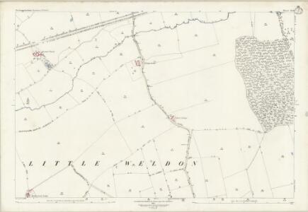 Northamptonshire XI.16 (includes: Deene; Weldon) - 25 Inch Map