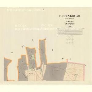Tiefengrund (Hlubocec) - m0716-1-002 - Kaiserpflichtexemplar der Landkarten des stabilen Katasters