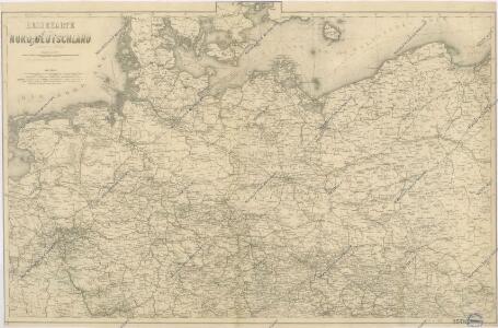 Reisekarte von Nord - Deutschland