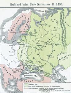 Russland beim Tode Katharinas II. 1796