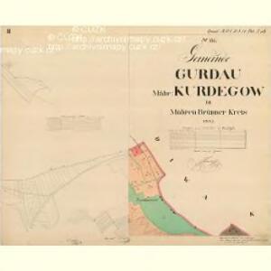 Gurdau - m1440-1-002 - Kaiserpflichtexemplar der Landkarten des stabilen Katasters
