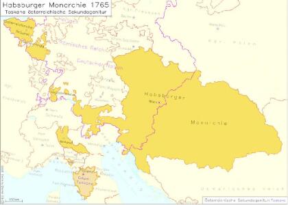 Habsburger Monarchie 1765, Toskana österreichische Sekundogenitur