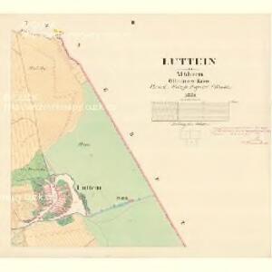 Luttein - m1665-1-002 - Kaiserpflichtexemplar der Landkarten des stabilen Katasters