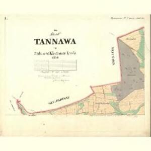 Tannawa - c9346-1-001 - Kaiserpflichtexemplar der Landkarten des stabilen Katasters