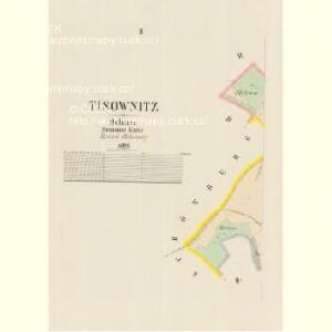 Tisownitz - c7922-1-002 - Kaiserpflichtexemplar der Landkarten des stabilen Katasters