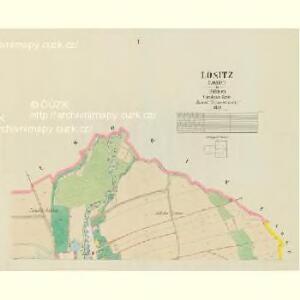 Lositz (Losyc) - c4273-1-001 - Kaiserpflichtexemplar der Landkarten des stabilen Katasters