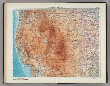 209-210.  United States of America, West.    The World Atlas.