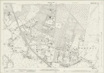 Berkshire XLVI.16 (includes: Crowthorne; Sandhurst; Yateley) - 25 Inch Map