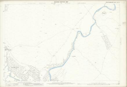 Northumberland (Old Series) XLIX.10 (includes: Plashetts And Tynehead; Wellhaugh) - 25 Inch Map