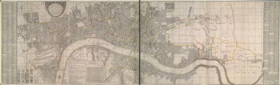 A New and Exact Plan of Ye City of LONDON and suburbs thereof, 1731 92