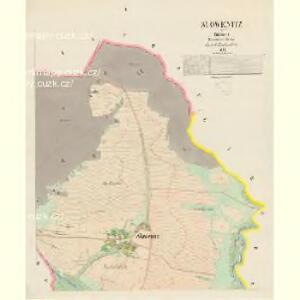 Slowenitz - c7051-1-001 - Kaiserpflichtexemplar der Landkarten des stabilen Katasters