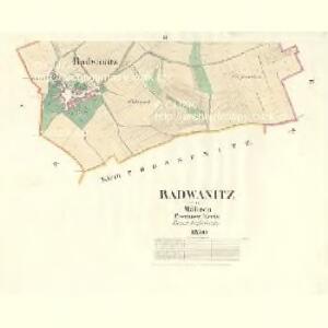 Radwanitz - m2535-1-002 - Kaiserpflichtexemplar der Landkarten des stabilen Katasters