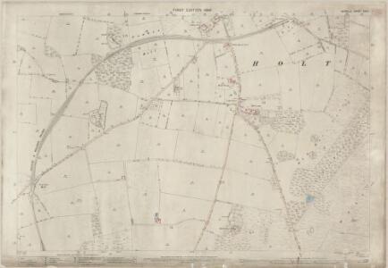 Norfolk XVIII.1 (includes: Edgefield; Holt; Letheringsett With Glandford) - 25 Inch Map