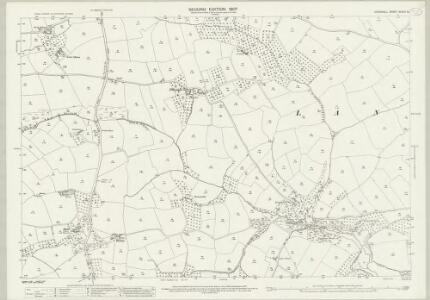 Cornwall XXXVII.12 (includes: Botus Fleming; Landulph; Pillaton) - 25 Inch Map