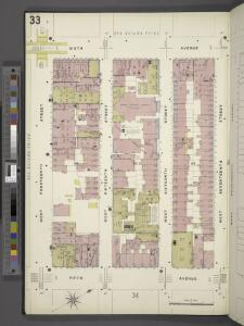 Manhattan, V. 2, Plate No. 33 [Map bounded by 6th Ave., W. 17th St., 5th Ave., W. 14th St.]