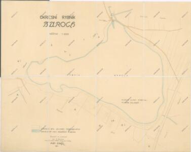 Mapa rybníka Baroch