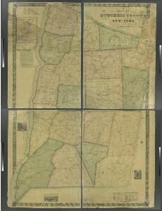 Map of Dutchess County, New-York from original surveys / J.C. Sidney C.E., author of 12 miles around New York.