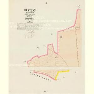 Kletzan - c3139-1-001 - Kaiserpflichtexemplar der Landkarten des stabilen Katasters