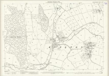 Worcestershire XXXV.1 (includes: Dormston; Flyford Flavell; Grafton Flyford; Kington; North Piddle) - 25 Inch Map