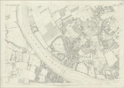 London (First Editions c1850s) LXIII (includes: Barnes; Fulham; Wandsworth Borough) - 25 Inch Map