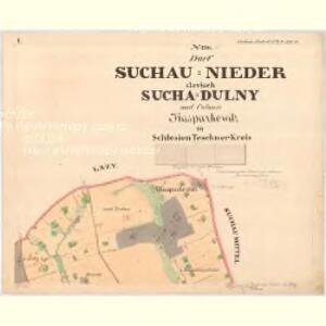 Nieder Suchau (Sucha Dulny) - m0530-1-001 - Kaiserpflichtexemplar der Landkarten des stabilen Katasters