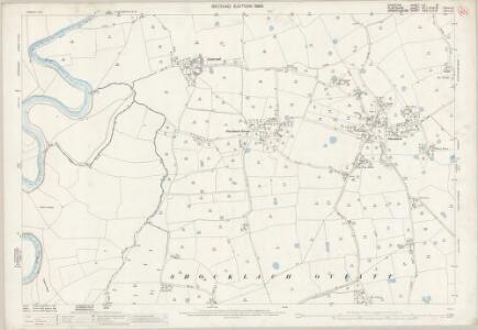 Cheshire LIX.8 (includes: Church Shocklach; Is Y Coed; Shocklach Oviatt; Worthenbury) - 25 Inch Map