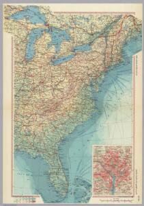 United States of America - East.  Pergamon World Atlas.
