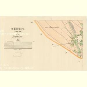 Schiedel (Sidlow) - c9425-1-004 - Kaiserpflichtexemplar der Landkarten des stabilen Katasters