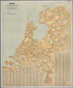 Kompas gemeentekaart van Nederland / bijgewerkt tot 1 november 1941